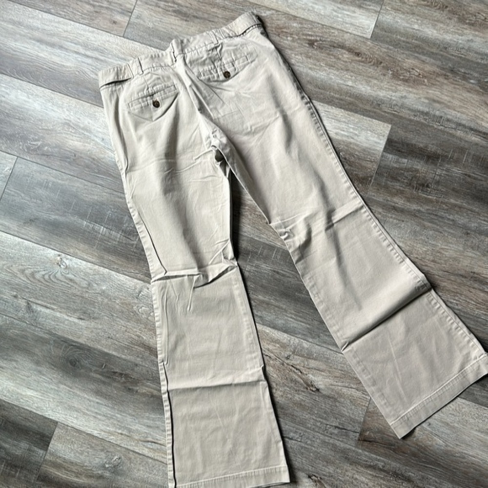 The Limited Pants size 10 Drew fit tan trousers wide leg